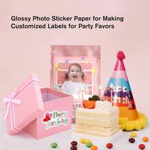 A4 Size Self-Adhesive Glossy Photo Paper Glossy Sticker Paper For Inkjet Printer, 135G 36Ib - Glossy - View 7