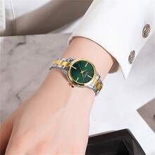 Relógio Feminino de Moda CURREN, Marca de Luxo Top Lady Girl Clássico, Pulseira de Aço Inoxidável, Relógio de Pulso Feminino Original à Prova D'água e Elegante, Presente para Mulheres 9094