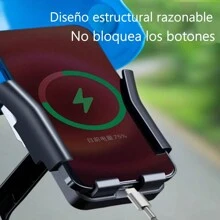 Soporte Celular Moto Bicicleta Base Porta Teléfono Accesorio casco con alas - Amarillo - Ver 4