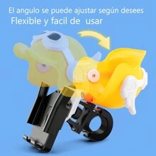 Soporte Celular Moto Bicicleta Base Porta Teléfono Accesorio casco con alas - Amarillo - Ver 2