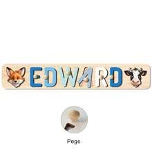 Puzzle avec nom personnalisé, jouet de puzzle en bois personnalisé, puzzle avec nom personnalisé, jouet de puzzle alphabet 3D, cadeaux de Noël de Pâques, cadeaux de premier anniversaire, cadeaux personnalisés, cadeau d'anniversaire, puzzle en bois, jouet de puzzle en bois personnalisé, cadeau d'anniversaire, blocs de construction pièce de coffret cadeau Décoration