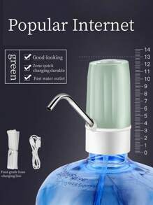 1pc Electric Water Dispenser Pump, Small Automatic Drainage Machine, Summer And Winter Equipment Accessories; Equipped With 1 Hose, 800mAh Battery, And USB Charging Cable - Multicolor - View 12
