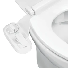 LUXE Bidet NEO 320 Plus - Only Patented Bidet Attachment For Toilet Seat, Innovative Hinges Clean, Slide-In Easy Install, Advanced 360° Self-Clean, Warm, Dual Nozzles, Feminine & Rear Wash (Chrome, Rose Gold, White) - 白色 - 查看 1