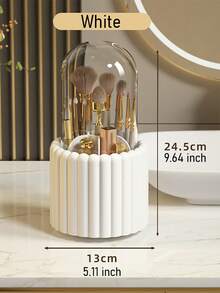 Desktop Rotating Pen Holder Skincare Makeup Organizer Box Student Dorm Drawer Storage Case Pencil Stand Shelf - Pen Holder - View 16