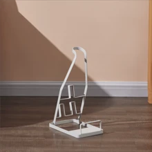 Universal Metal Vertical Vacuum Cleaner Storage Rack Mini Foldable Complete Vacuum Cleaner Tool Holder Living Room Storage Shelves - White - View 6