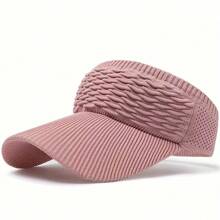 1pc Summer Women's Casual Elastic Knitted Cap, BreathableEmpty Top Sunshade Hat Outdoor Sports Hat Sun Hat Golf Beach Hat Beach Essential