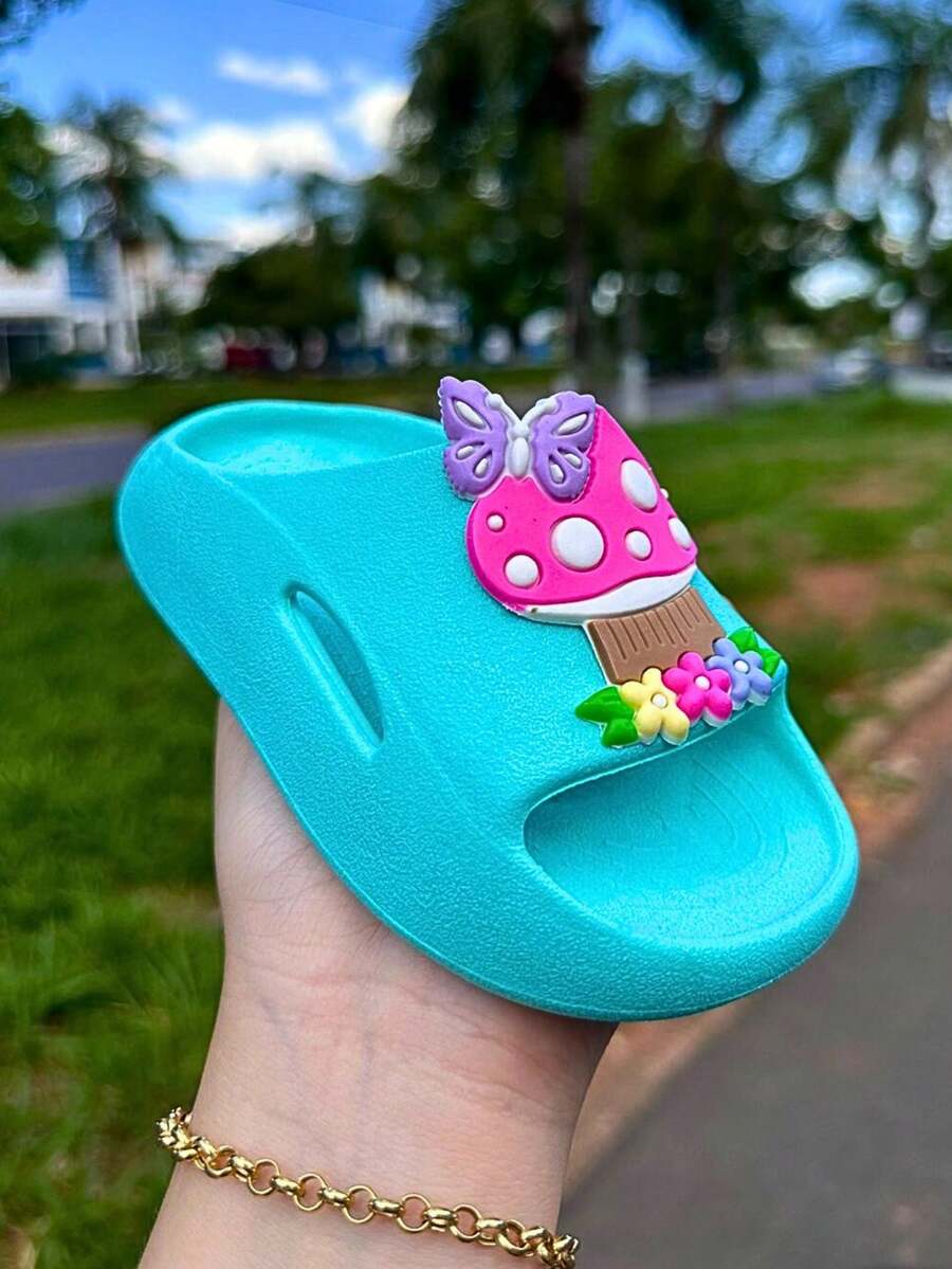 Kids Fashion Slippers - 薄荷綠 - 查看 1