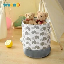 OYHOMO 1pc Animal Theme Laundry Basket With Drawstring Collapsible Washing Hamper Thick Fabric Storage Basket Bin For Organizing Clothes Toys Decor, Room Decorations, Decorations, Decor, Storage, Organizer Dress Pants Shoes Jeans Boots Skirt Laundry Hamper, Washing Basket Bathroom Organizer, Basket, Storage Basket, Foldable Laundry Basket - Animal - View 17