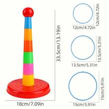 (Random Color) Colorful Plastic Sport Ring Toss Game Set Party Outdoor Puzzle Hoop Kindergarten Competition Game Stall Christmas Gift, Games For Adults, Kids Party Gifts, Toys & Games, Kindergarten, Toys For Children, Christmas Games Party, Games, Party Games, Kids Toys, Interactive Toys, Playroom, Sports Games, Toy, Drinking Games - 彩色 - 查看 5