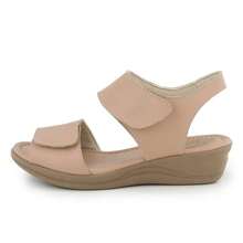 Women Flat Sandals - Màu hồng gỉ - Xem 1