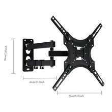 Full Motion Ty Wall Mount For 32"-55" Inch LED/LCD TVs And Monitorup To 80 Lbs, With Flexable Adjustable Stand - Black - View 2