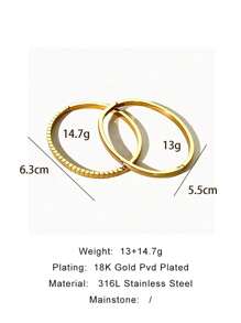 1 Pièce Bracelet Pour Femme En Acier Inoxydable, Couleur Unie, Anti-fading, Simple, Personnalisé, Empilable, Haut De Gamme Et À La Mode