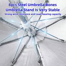 1 pieza Paraguas de celular, Paraguas de móvil, Mini paraguas para móvil para exteriores, Paraguas para el teléfono móvil para montar al aire libre, Paraguas de protección contra la lluvia con excelente efecto de sombreado, Conveniente para revisar el teléfono celular al sol, Necesario para entrega de servicio para llevar un paraguas para móvil - Azul - Ver 7