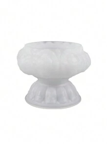 DIY 复古浮雕灯座烛台托盘硅胶模具水泥石膏模具环氧树脂铸造烛台烛杯适用于佛像装饰