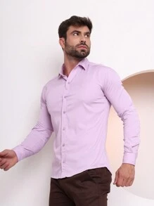 Men Shirts - Lilac Purple - View 1