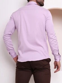 Men Shirts - Lilac Purple - View 2