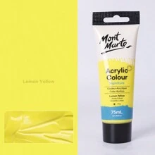 75ML/2.53oz Montmartre 丙烯颜料 手绘纺织绘画颜料 适合艺术初学者