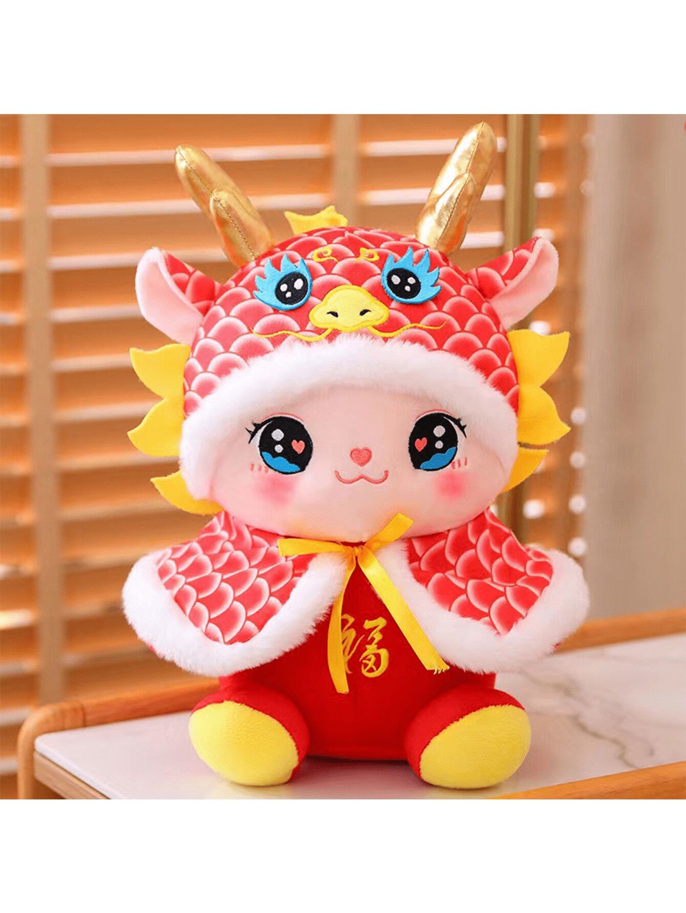 Juguete de peluche de mascota del dragón del zodiaco del año 2024