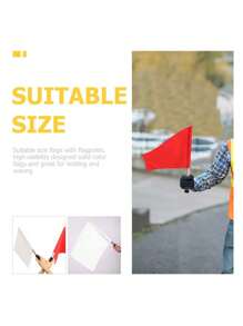 Bandera de mano para tráfico y seguridad vial, bandera de árbitro deportiva, bandera de entrenamiento atlético, bandera de funcionario informativo para fútbol y vóleibol
