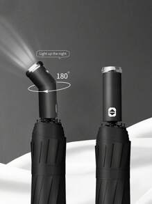 1入組素色自動雨傘 - 粉色 - 查看 5