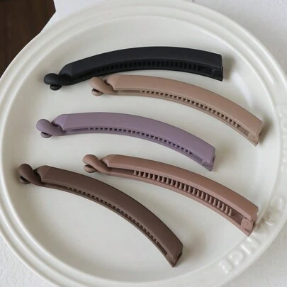 1 件女士哑光香蕉发夹，复古马尾辫夹，简约优雅的日常发饰，香蕉夹发夹爪夹发夹发夹