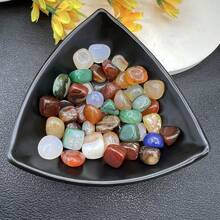 0.22 Lbs Natural Agate Tumbled Stones, Natural Small Asymmetrical Crushed Quartz Crystal Gravel For Aquarium, Plant Vase Filler - Multicolor - View 8