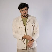 Men Jackets & Coats - 米色 - 查看 7