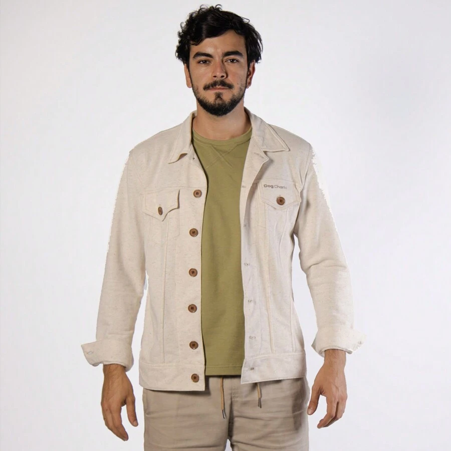 Men Jackets & Coats - 米色 - 查看 1