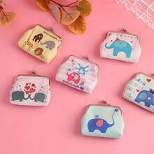 Ví tiền mini hình chú voi dễ thương dành cho bé trai và bé gái, Phụ kiện trang trí Quà tặng ngày lễ - Nhiều màu - Xem 1