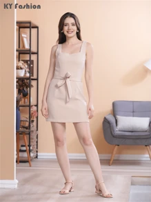 Women Dresses - Màu be - Xem 1