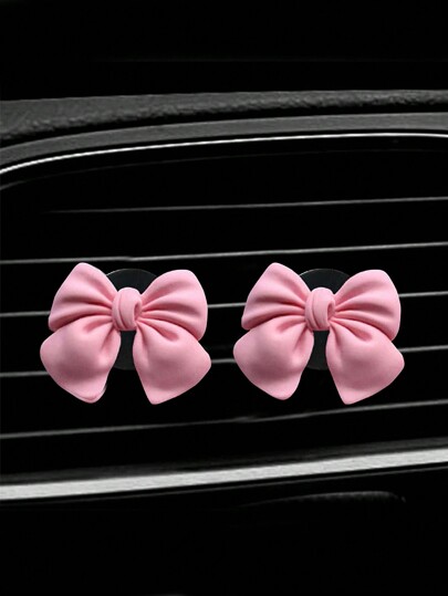 2 peças de difusor de fragrância para saída de ar de carro com laço fofo (a duração da fragrância varia em diferentes ambientes)