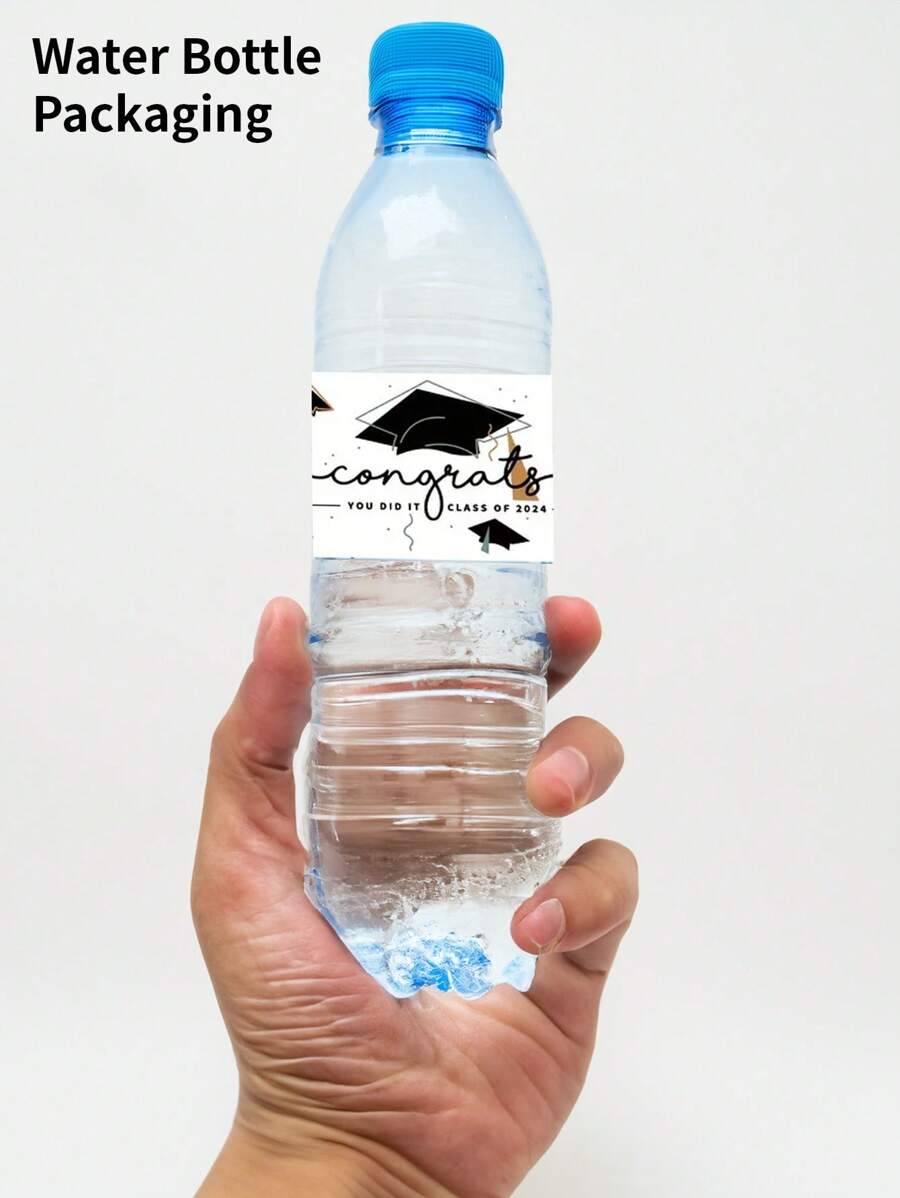 20 Pcs, Water Bottle Packaging, Graduation Water Bottle Labels, Class