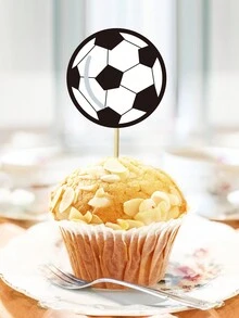 運動主題蛋糕上飾 - 足球、籃球、棒球、生日派對裝飾 - 彩色 - 查看 3