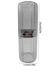 1入組大容量防塵筆袋，透明多功能化妝刷架，桌面整理收納，筆筒，旅行必備品 - 透明 - 查看 10