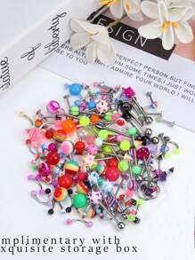 50pcs/105pcs/120pcs/200pcs/隨機混色穿刺工具組 - 混色混款 - 查看 13