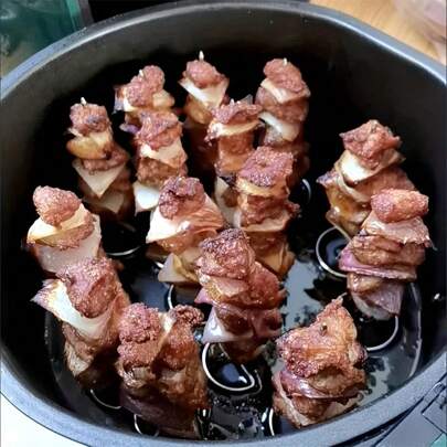 10/20/100pcs Stainless Steel Air Fryer Accessories Set For Vertical Slant Grill - Perfect For Outdoor Cooking, Camping, Picnics, And BBQs