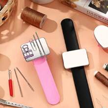 Magnetic Pin Cushion Silicone Wrist Needle Pad Safe Bracelet Pins Storage Band Sewing Wrist Band Pin Holder Sewing Accessories