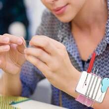 Magnetic Pin Cushion Silicone Wrist Needle Pad Safe Bracelet Pins Storage Band Sewing Wrist Band Pin Holder Sewing Accessories