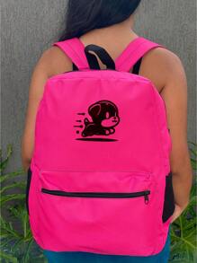 Women Functional Backpacks - 玫紅色 - 查看 3