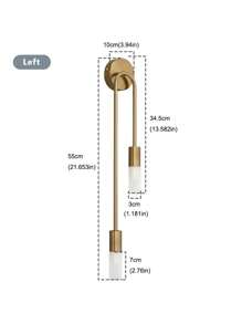 Modern Indoor Wall Lamp G9 Golden Black Candle-Shaped Lighting Fixture For Bedroom Staircase Balcony Decor (Light Bulb Not Included) - Multicolor - View 10