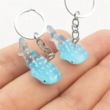 1 Máy Tính Trong Suốt Ánh Sáng Cá Mập Xanh Mặt Dây Chuyền Thời Trang Cao Cấp Treo Vật Trang Trí Để Trang Trí Hàng Ngày Túi Hoặc Chìa Khóa - Màu xanh nhạt - Xem 4