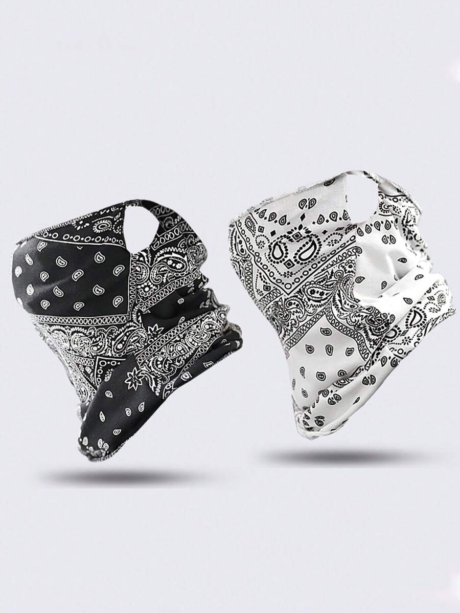 1pc Breathable UV Protection Face Mask & Neck Gaiter, For Summer, Unisex - Multicolor - View 1