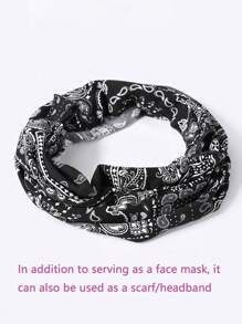 1pc Breathable UV Protection Face Mask & Neck Gaiter, For Summer, Unisex - Multicolor - View 5