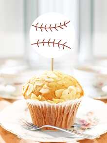 運動主題蛋糕上飾 - 足球、籃球、棒球、生日派對裝飾 - 彩色 - 查看 8