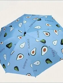 Fruit Umbrella Mini Pocket Lightweight Windproof Durable Folding Portable Sunscreen Umbrella - Pink - View 5