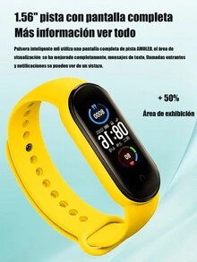 Pulsera deportiva inteligente m6, rastreador de actividad física, reloj inteligente, frecuencia cardíaca y presión arterial Monitor de pulsera inteligente para mensajes y llamadas del centro de notificaciones deportivas, perfecto para aplicaciones, monitoreo de frecuencia cardíaca, pasos o ejercicio diario - Ver 2
