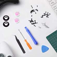 16 PCS Analog 3D Joystick Replacement Parts Compatible With Controller Joystick Parts With Repair Tool Kit For Playstation 5 Dual-Sense Controller - Multicolor - View 6