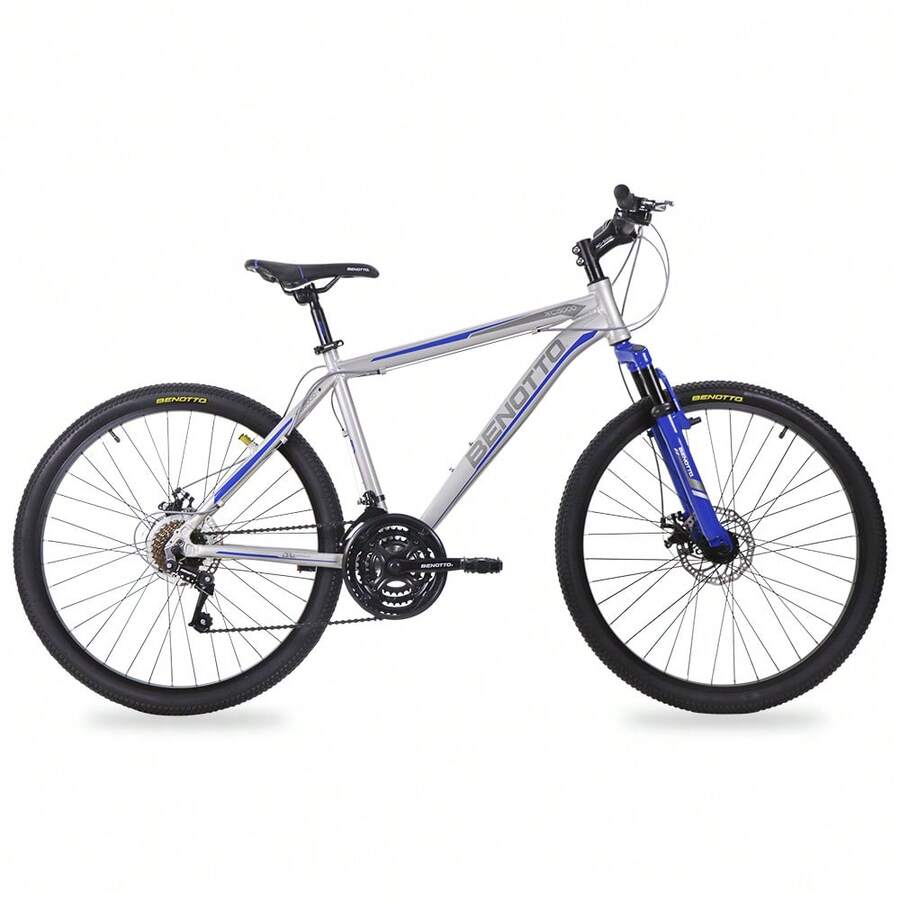 Bicicleta Benotto Montaña XC-5000 R26 Aluminio 21V. Plata/Azul Talla:MM - Plateado - Ver 1