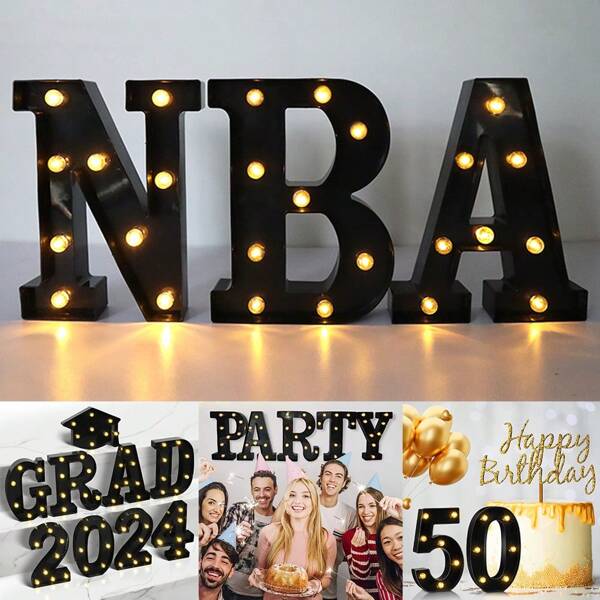 8.58IN Alphabet Light 26 Letters, Light Up Numbers 0-9, LED Alphabet Symbol Shape Number Light Sign Wedding Valentine's Day Birthday Confession Proposal Atmosphere Decoration Light, Party Night Family Anniversary Decoration, Graduation Ceremony Light Up Digital Graduation Party Decoration