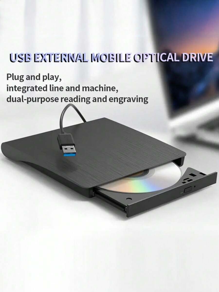 Unidad CD/DVD Externa Lenovo ThinkPad UltraSlim - Para Portátiles, Color Negro, Conexión USB